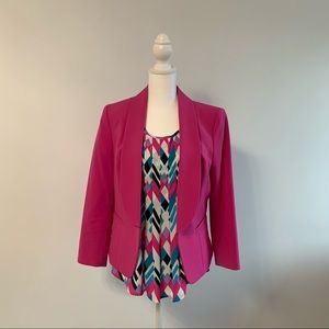 Nine West Pink Jacket/Blouse Matching Set Size 6